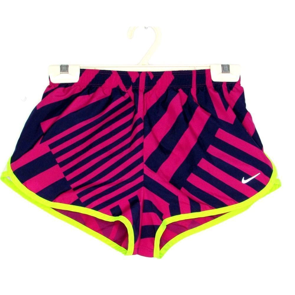 Nike Dri-Fit Running Athletic Shorts Purple Blue